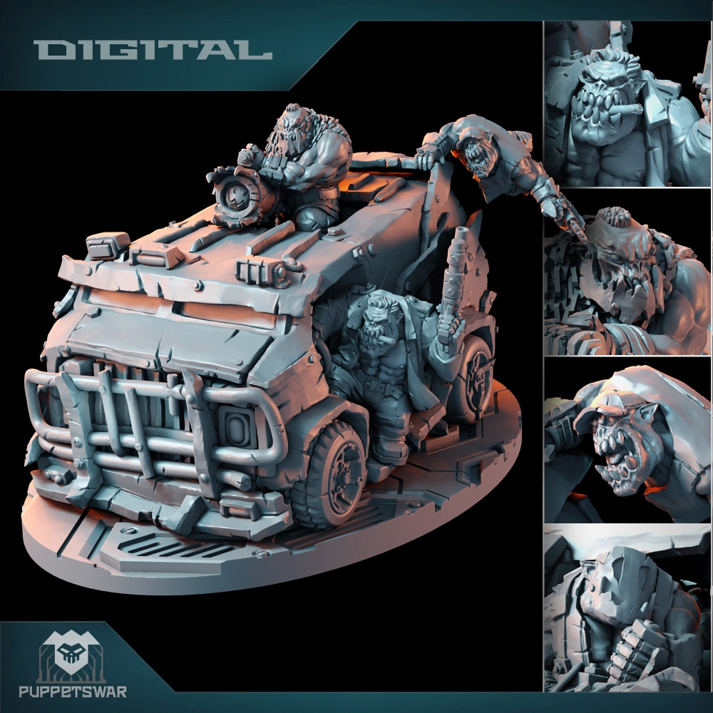 Orc Team Battle Van (Digital Product)
