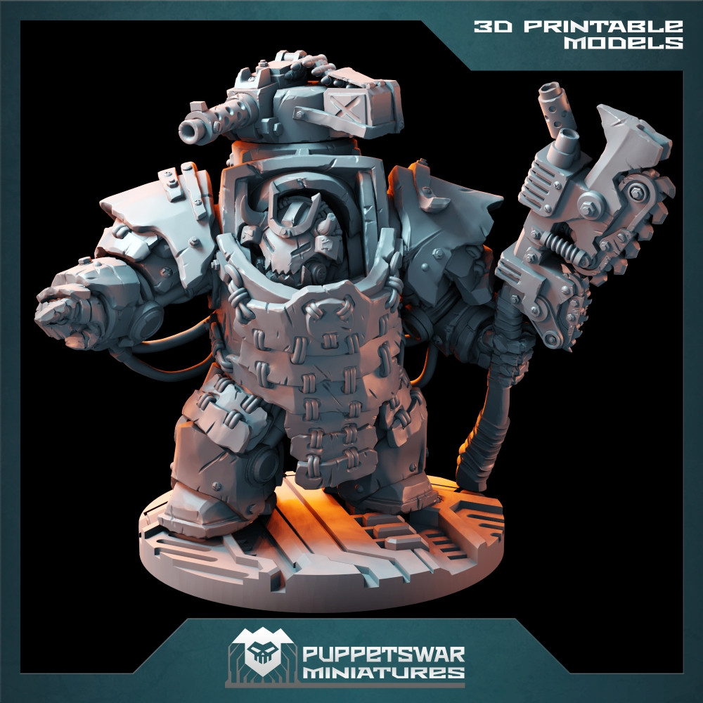 Bushi Orc Chieftain in buster armour (Digital Product)