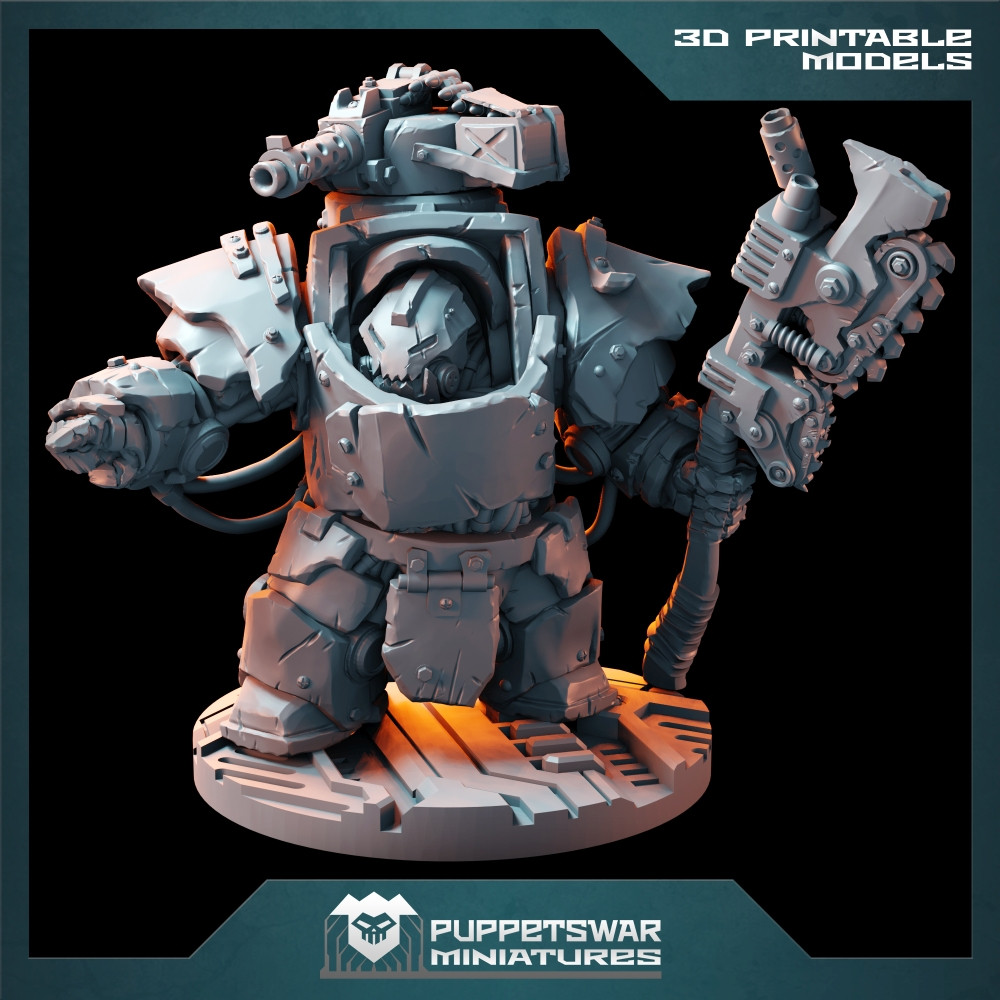 Orc Chieftain in buster armour (Digital Product)