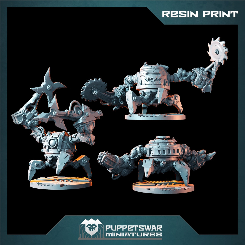 Orc Killer Bots (3D Resin Print)