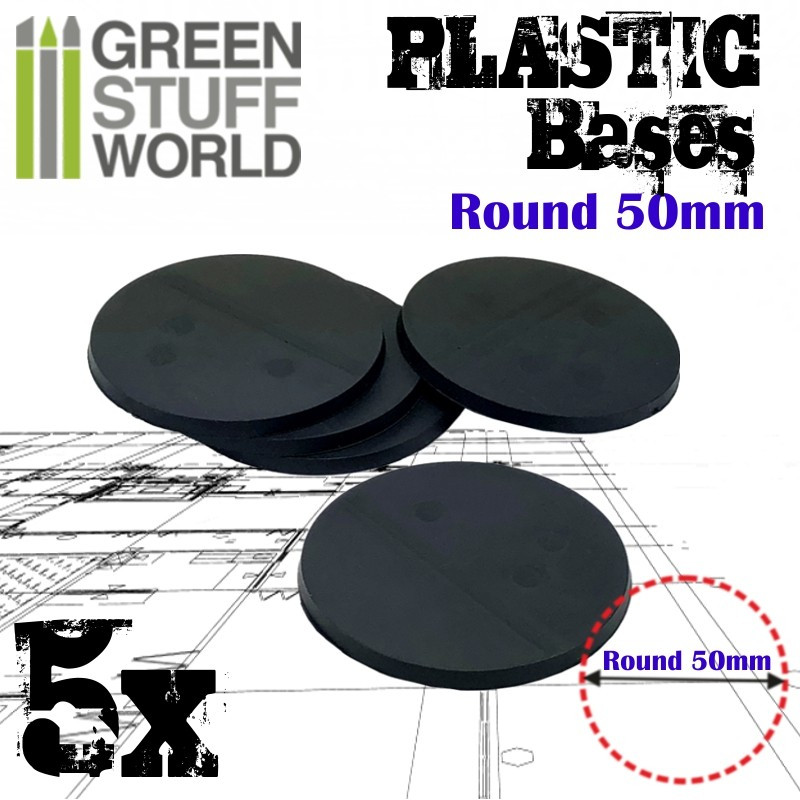 Plastic Bases - Round 50mm