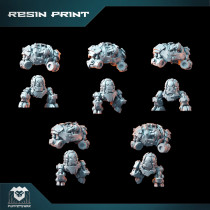 Orc Bots Gunners Bodies (3D Resin Print)