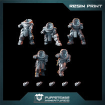 Bushi Prime Recon Gunners Bodies (3D Resin Print)