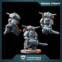 Bushi Heavy Gunners Set B (3D Resin Print)