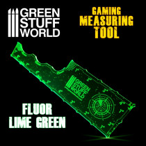 8" Gaming Measuring Tool - Fluor Lime Green