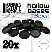 Hollow Plastic Bases - Round 32mm