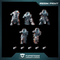 Knight Prime Recon Gunners Bodies (3D Resin Print)
