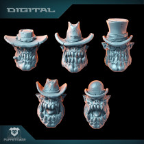Orc Cowboy Heads (Digital Product)