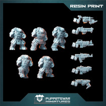 Bushi Orc Bodies - Rifles (3D Resin Print)