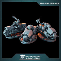 Orc Bikers set A (3D Resin Print)