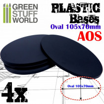 Plastic Bases - Oval Pill 105x70mm
