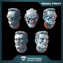 T800 Heads (3D Resin Print)