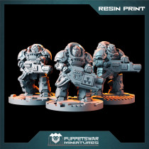 Heavy Gunners Set A (3D Resin Print)